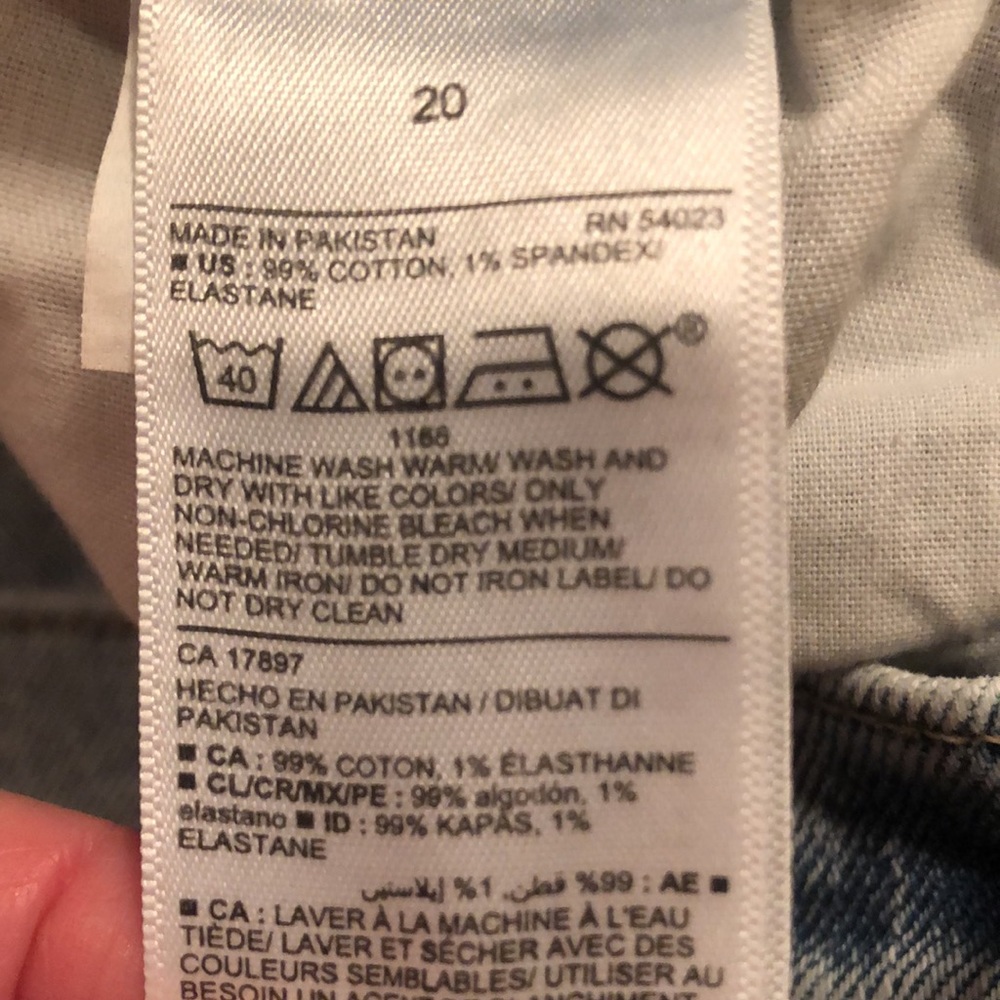 Old Navy sz 20 Extra High Rise Straight-Slim Pockets-Tummy Panel Button Fly - Picture 9 of 10